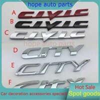 Nâng cấp MỚI Nhãn dán logo xe kim loại Honda CIVIC CITY