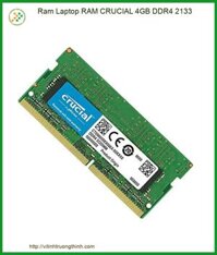 Nâng Cấp Ram Laptop Crucial 4gb Ddr4 2133 – Tăng Tốc Độ, Xử Lý Mượt Mà