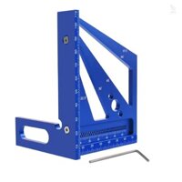 Nâng cấp Thước đo chế biến gỗ Hệ mét / Inch Hợp kim nhôm đa góc 3D 22,5 / 30 / 45 / 60 / 67,5 / 90 Độ Thước vuông Thước kẻ thước kẻ tam giác Miter cho kỹ sư thợ mộc Craf