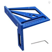 Nâng cấp Thước đo chế biến gỗ Hệ mét / Inch Hợp kim nhôm đa góc 3D 22,5 / 30 / 45 / 60 / 67,5 / 90 Độ Thước vuông Thước kẻ thước kẻ tam giác Miter cho kỹ sư thợ mộc Craf