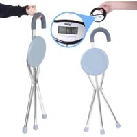 Nạng Cho Người Già Ghế Đẩu Di Động Ghế Đẩu Di Động Nhẹ Chống Trượt Nạng Ba Chân Cho Người Già Ghế Gấp