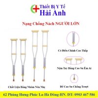 Nạng Chống Nách NGƯỜI LỚN Hợp Kim Nhôm Giá Rẻ - 1 Chiếc