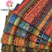 Năng LƯỢNG GIỚI HẠN 5 Chiếc Vải May, Handmade Mềm Phong Cách Dân Tộc Vải Cotton, Đa Năng Vintage Chắp Vá DIY Chất Liệu Quần Áo Vải May