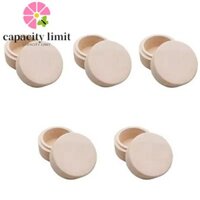 Năng LƯỢNG GIỚI HẠN 5 Hộp lưu trữ bằng gỗ tròn, Hộp nhẫn trang sức thủ công tự nhiên, Hộp nhẫn gỗ nhỏ trang trí đa chức năng cho gia đình