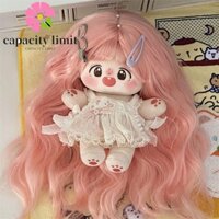 Năng LƯỢNG GIỚI HẠN Bộ tóc giả búp bê bông, Sợi hóa học lụa mềm Bộ tóc giả búp bê sang trọng, Đuôi ngựa DIY Nhiều màu sắc Kẹp búp bê sợi hóa học Bộ tóc giả Búp bê sang trọng