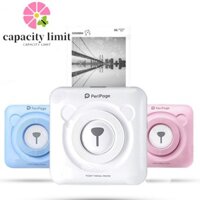 Năng LƯỢNG GIỚI HẠN In ảnh nhiệt, Giấy nhiệt trắng-Đen Máy in bỏ túi Mini Bluetooth, Máy in nhiệt Bluetooth hoạt hình Mini 203dpi Sử dụng văn phòng tại nhà