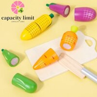 Năng LƯỢNG GIỚI HẠN Mô phỏng Đồ chơi giả vờ nhà bếp, Montessori Giả vờ Rau củ Nhà bếp Cắt trái cây Đồ chơi, Chơi tương tác Thực phẩm Đồ chơi xếp hình trẻ em tinh tế