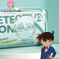 Năng LƯỢNG GIỚI HẠN Túi văn phòng phẩm Thám tử Conan, Túi đựng bút chì hoạt hình dung tích lớn, Thời trang Anime Học sinh Đồ dùng văn phòng Túi trang điểm Chữ ký