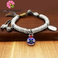 Năng LƯỢNG GIỚI HẠN Vòng Tay Bện, Lucky FU Nhân Vật Vòng Tay Phong Cách Trung Hoa, Vintage Nữ Trang Sức Không Đều Hạt Có Thể Điều Chỉnh Dây Tay Du Lịch