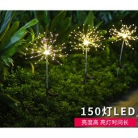 Năng Lượng Mặt Trời Đất Cắm Đèn LED Pháo Hoa Dây Ngoài Sân Bãi Cỏ Không Khí Trang Trí Bồ Công Anh Chống Thấm Nước