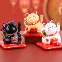 ✲□Năng Lượng Mặt Trời Mèo May Mắn Tự Động Lắc Tay Máy Tính Để Bàn Văn Phòng Nhà Phòng Khách Trang Trí Xe Kinh Doanh Cửa
