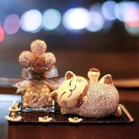 Năng Lượng Mặt Trời Mèo May Mắn Trang Trí Nội Thất Ô Tô Đồ Trang Trí Xe Ô Tô Xông Phòng Xe Cung Cấp