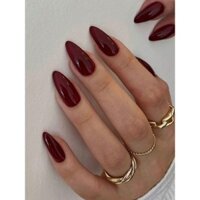 Nâng tầm phong cách của bạn với bộ móng giả 24 cái, móng tay giả dài hình hạt hạnh nhân, bộ dụng cụ làm móng, đồ dùng làm móng