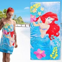 Nàng Tiên Cá Công Chúa Tắm Nữ Cotton Hoạt Hình Hộ Gia Đình Thân Thiện Với Da Hút Nước Đi Biển Lau Toàn Thân Khăn Lớn Dễ Thương Bơi lội
