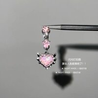 Nàng Tiên Cá Ji Opal Tình Yêu Không Đục Lỗ Nút Bụng Kẹp Nút Giả Móng Tay Không Cần Đục Lỗ Cô Gái Nóng Tất Cả Trận Đấu Dễ Thương Bất Cứ Khi Nào Loại Bỏ 25314