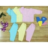 Nanio -Combo 3 Bộ bác sỹ tay dài màu bo bé trai  Nanio size 1-5