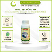 NANO BẠC ĐỒNG 500ML - PHÒNG VÀ TRỊ VI KHUẨN, NẤM BỆNH HẠI CÂY TRỒNG, DỪNG BỆNH SAU 1 LẦN PHUN, HOÀN TOÀN AN TOÀN