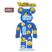 Nano Block Bearbrick 55cm Gấu Emoji Size lớn