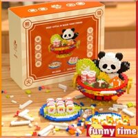 Nano Block Đồ Chơi Lắp Ráp Thành Phần Rau Củ Quả diy Sáng Tạo Để Bàn Trang Trí