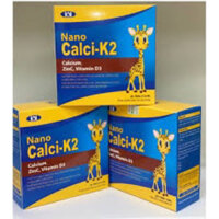 Nano Calci k2 với calcium, Zinc, vitamin D3 hộp/20 tube