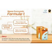 Nano curcumin Fomula 1. Nghệ nước giúp tăng cường sức khỏe