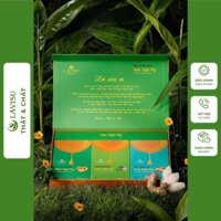 Nano curcumin mai mực nước nghệ nếp mix vị chanh dây mãng cầu và đào hộp 45 gói LAVIASU - LVS01