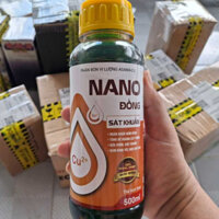 NANO ĐỒNG chai 500ml Ngăn ngừa nấm Phytophthora, nứt thân, xì mũ, cháy bìa lá, ghẻ, sở đen mít,..