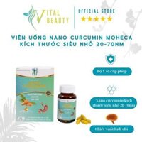 [NANO NGHỆ]Viên uống tinh chất Nano Curcumin Moheca kích thước siêu nhỏ 20-70nm hộp 30 viên