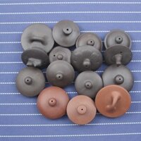 ☆★Nắp ấm trà gốm thô Lubao màu tím cát xanh và sứ men ngọc, nắp đậy bát, nắp đậy cốc trà, phụ kiện Nắp cốc/1.14