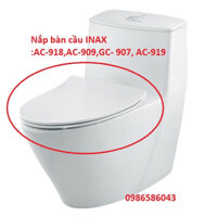 Nắp bàn cầu Inax rơi êm dùng cho AC-909, AC-927, AC-918, AC-919 -Nắp thay thế chất lượng cao