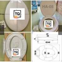 Nắp Bàn Cầu Rơi Êm HC nhiều mẫu - Nắp bồn cầu đóng êm HA