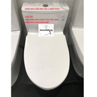 Nắp bàn cầu rơi êm thay thế gắn cầu TOTO liền khối C864,C884,C945,C818,C735,C767,C914 - hàng bao đẹp