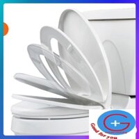 Nắp bệt bồn cầu rơi êm Hùng Anh HA05 hàng cao cấp, nắp đậy bàn cầu toilet dày đẹp