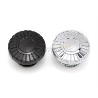 Nắp bình xăng nhiên liệu cho Harley Dyna Fat Bob FXDF Lưu diễn Road King Xe máy Bình dầu nhiên liệu Bao nhôm Đen / Chrome