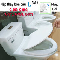 Nắp bồn cầu 1 khối thay thế vừa cho Inax C909-C907-C900-C918 , nắp rơi êm giá tốt chất lượng.