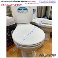 Nắp bồn cầu American Standard chính hãng Caravel-KAG-NAPVF4321 , nắp bàn cầu Mỹ thân tròn nhựa dày bóng đẹp