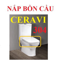 Nắp bồn cầu Ceravi C304, là nắp thay thế rơi êm đủ ốc vít bảo hành 2 năm, bao vừa 100%