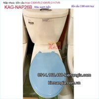 Nắp bồn cầu cho cầu INAX C306VR,117VR,108VR xanh biển KAG-NAP26B