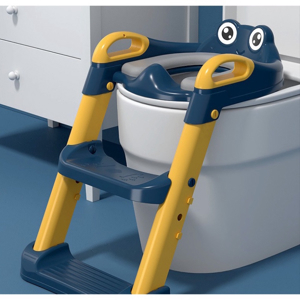 Nắp bồn cầu có thang đi vệ sinh cho bé