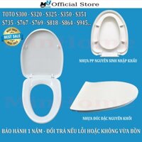 Nắp Bồn Cầu Đóng Êm Cho Bệt TOTO,Nhựa Đúc Đặc Cao Cấp Chống Ố và UV