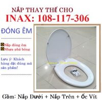 Nắp bồn cầu Inax 117,108,306 Đóng Êm