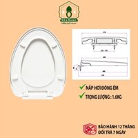 Nắp Bồn Cầu Rơi Êm Dùng Cho Bệt Liền Khối Viglacera,Hảo Cảnh,Inax,Caesar,Long Hầu,Cosani,Thiên Thanh,American