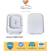 Nắp Bồn Cầu Rơi Êm Loại Vuông Cho Bồn Ceravi C304 - C315