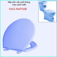 Nắp bồn cầu xanh biển KAG-NAP20B, nắp đậy bồn cầu dùng cho các loại cầu phông thông trừ Inax...