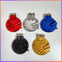 Nắp Cam CNC 3D, Nắp Tròn Lớn Gắn Wave/ Dream - Có Ống Thông Hơi và Cảm Biến Nhiệt Fi