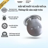Nắp chờ hút bể phốt Bịt thông tắc Nắp ngăn mùi mặt tròn âm sàn ngăn mùi tuyệt đối chịu tải cao