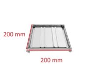 Nắp chờ hút bể phốt cho ống 110 mm kích thước phủ bì 200*200 mm