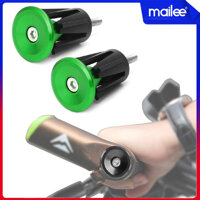 Nắp Chụp Tay Lái Ghi Đông Xe Đạp Leo Núi MTB Chất Liệu Nhôm 2 chiếc, đường kính phù hợp 15-23.5mm MaiLee - Xanh Lá