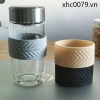 Nắp Cốc Silicon Trứng Ngỗng Kính Bảo Vệ Chống bỏng Vòng Cách Nhiệt Cách Nhiệt Trà Bao Dày Chống Trơn Trượt 7 / 7.5cm