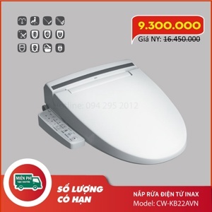 Nắp đậy bồn cầu điện tử INAX CW-KB22AVN